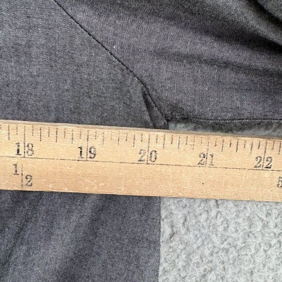 Mod Ref Balloon Sleeve Boxy Crop Top Gray Revolve Minimalist - Picture 3 of 5